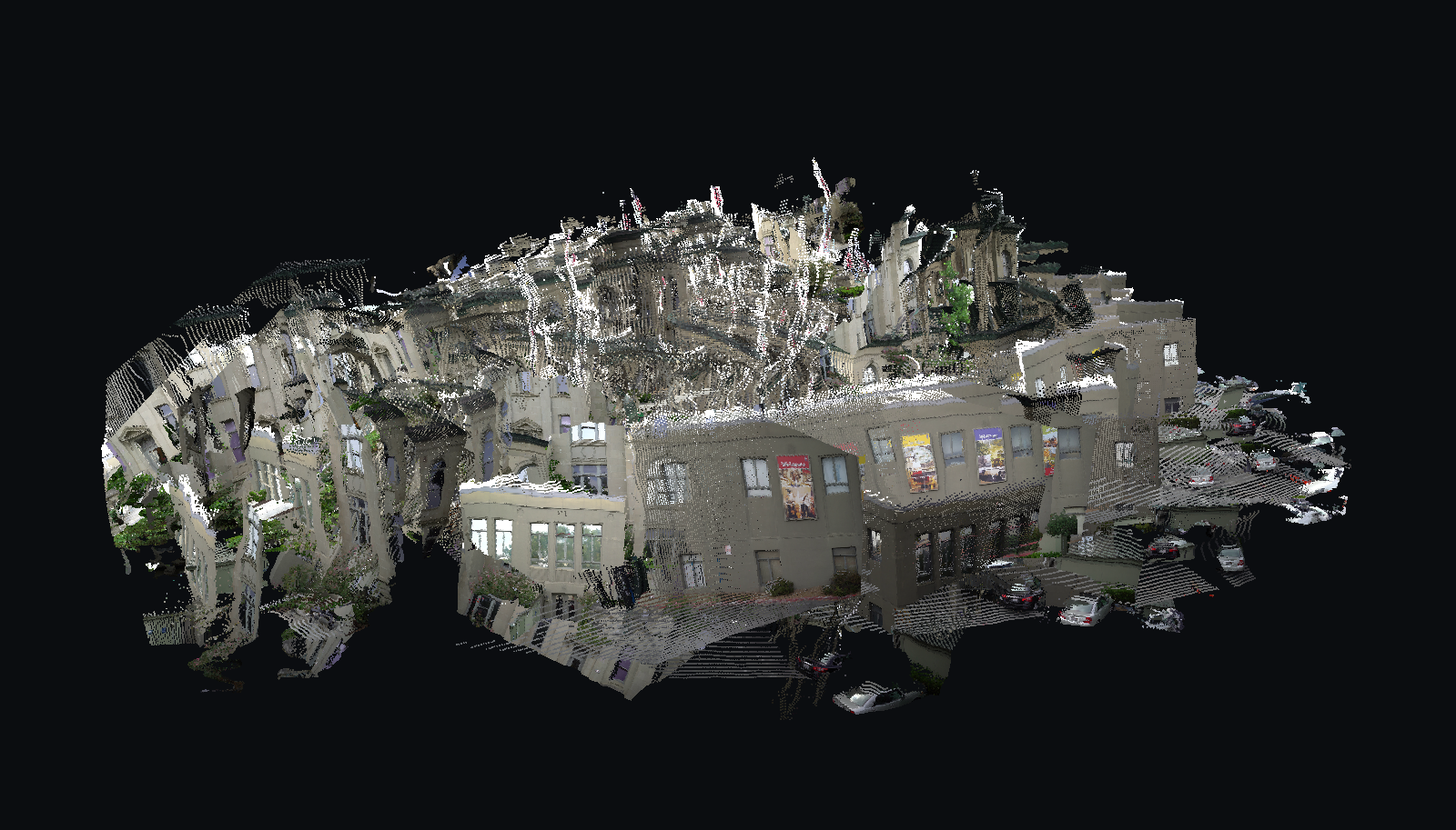 286 frames of the courthouse walk, rendered by the built-in viewer